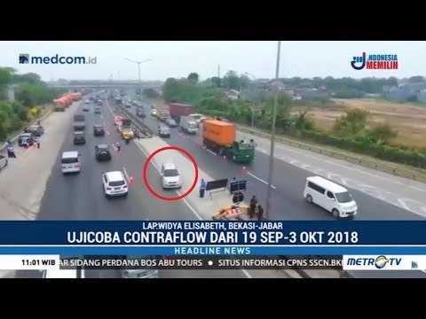 Kurangi Macet, Contraflow Diujicoba Di Tol JORR Cikunir Arah Pondok Indah