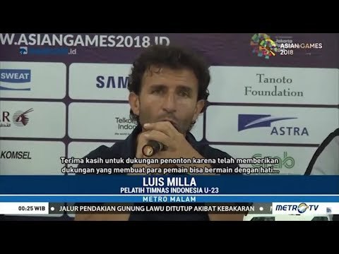 Luis Milla Bangga Timnas U-23 Juara Grup A Lolos Ke 16 Besar Sepakbola Asian Games 2018