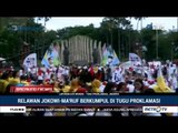 Kompak ! Relawan Jokowi-Ma'ruf Berkumpul Di Tugu Proklamasi Jelang Pengundian Nomor Urut Capres