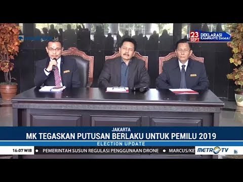 MK Larang Calon Anggota DPD Dari Parpol Ikut Pemilu 2019