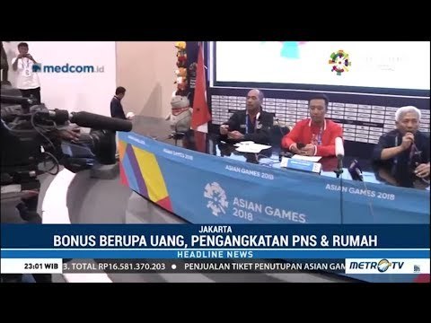 Bonus Pahlawan Asian Games, Peraih Emas : Rp 1,5 M, Jadi PNS Kemenpora, Rumah
