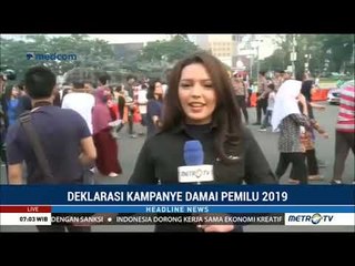 Peserta Deklarasi Kampanye Damai Kenakan Pakaian Adat