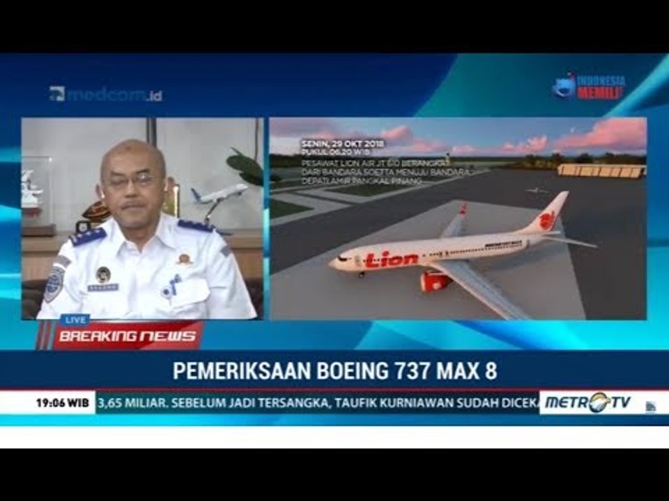 Seluruh Boeing Max 8 di Indonesia akan Diperiksa