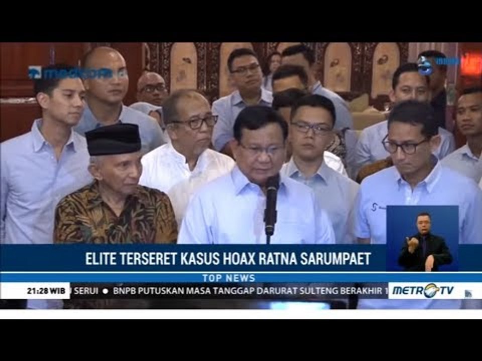 Aktor-Aktor Besar Politik Terseret Kasus Hoaks...