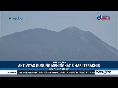 NTT Waspada : Gempa Vulkanik Beruntun Tanda Gunung Ile Lewotolok Bangun