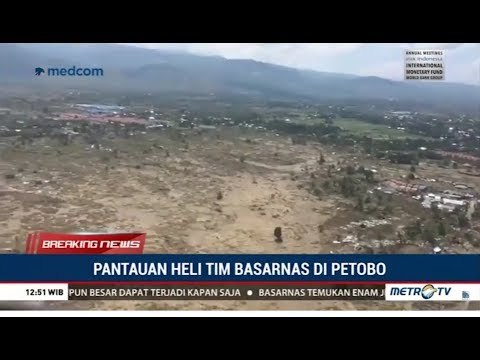 Dari Helikopter, Kampung Ditelan Bumi Atau Likuifaksi Terlihat Luluh Lantak (Petobo, Palu)