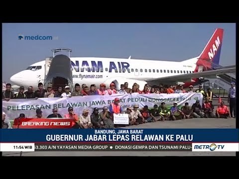 Ridwan Kamil Lepas Relawan ke Sulawesi Tengah
