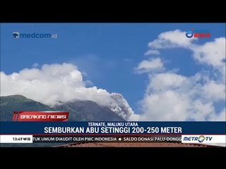Hari Ini Gunung Gamalama Erupsi