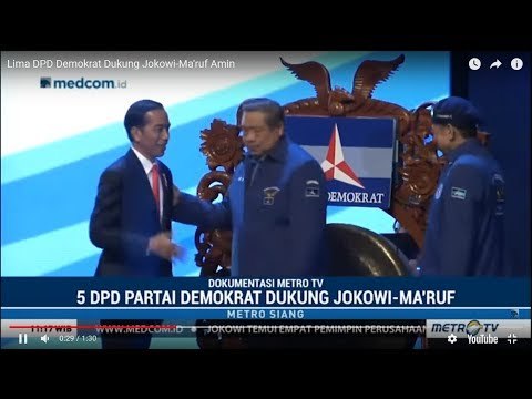 Mantap ! 5 DPD Demokrat Dukung Jokowi-Ma'ruf Amin