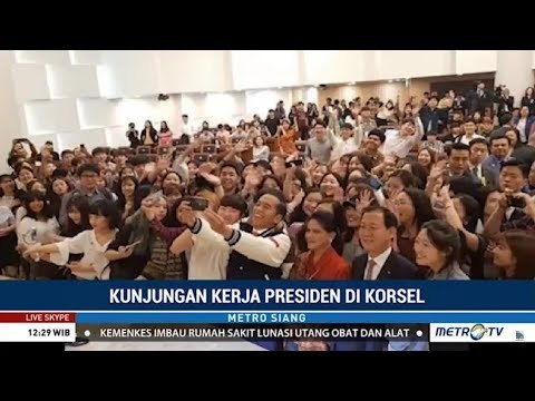 Wow ! Warga Seoul Sambut Jokowi Dengan Sangat Antusias