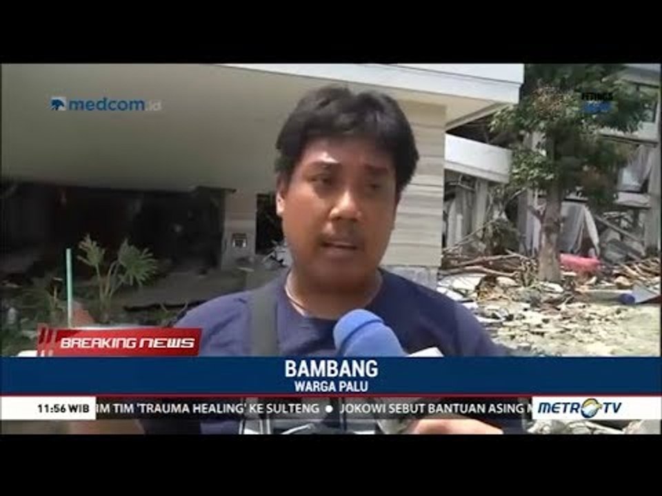Bambang Mencari Istrinya Di Reruntuhan Hotel Mercure Palu