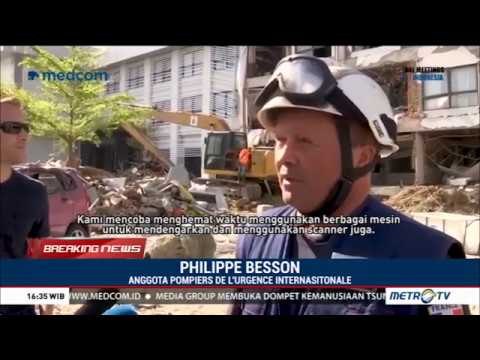 Tim SAR Perancis Ikut Bantu Proses Pencarian Di Hotel Mercure Palu