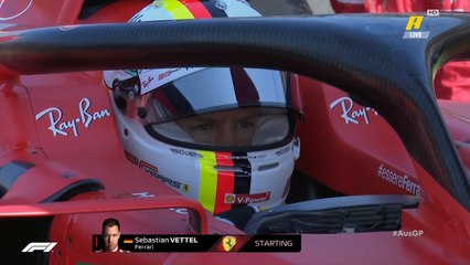 الاستعدادات الأخيرة قبل لحظات من انطلاق سباق الجائزة الكبرى