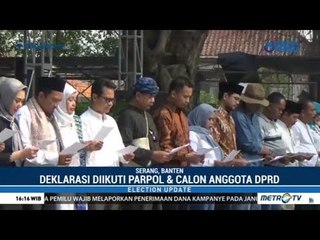 Deklarasi Kampanye Damai Pemilu 2019 Di Banten