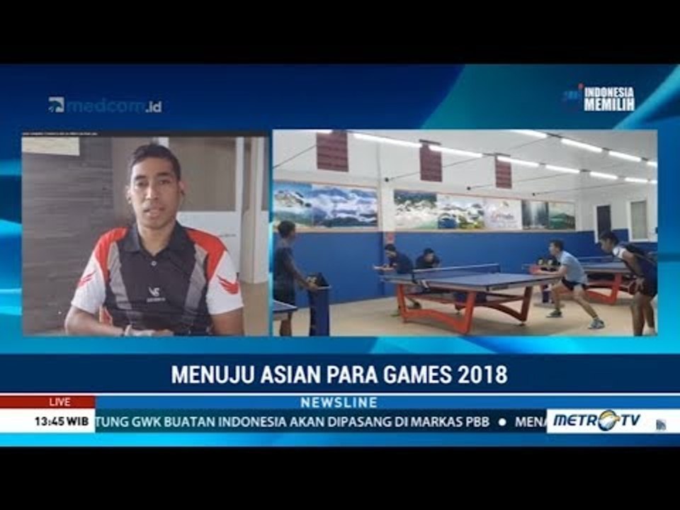 Persiapan Atlet Tenis Meja Jelang Asian Para Games