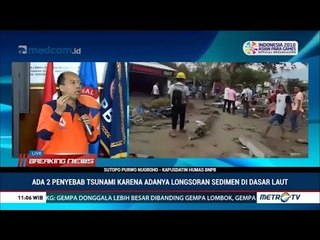 BNPB : Dua Penyebab Tsunami di Palu
