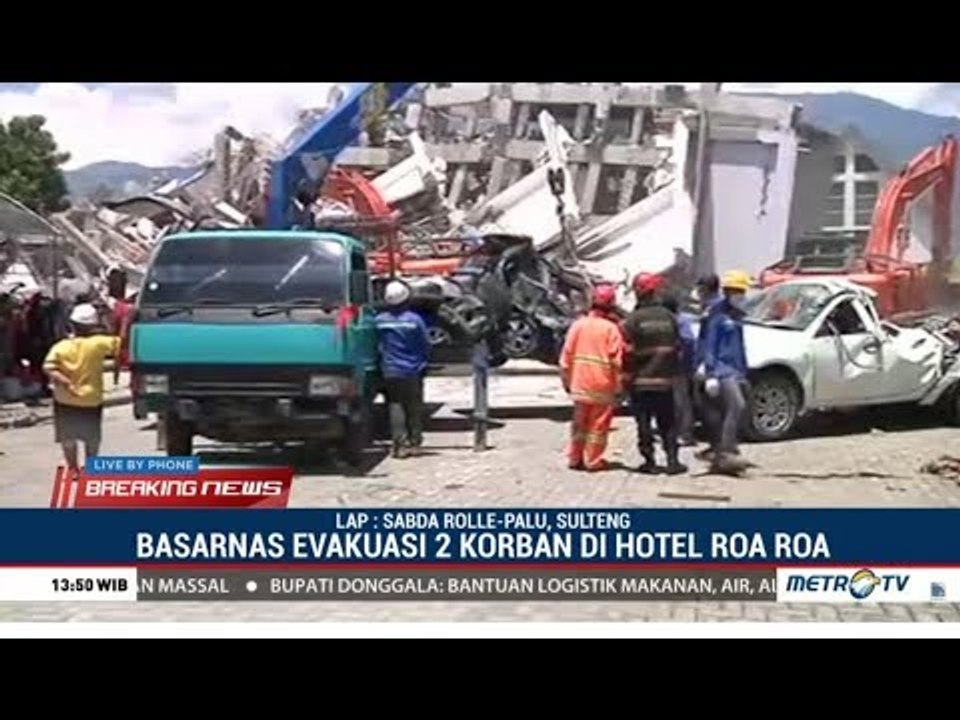 Ada SMS Minta Tolong Dari Korban Dibawah Reruntuhan Kamar 317 Hotel Roa Roa Palu