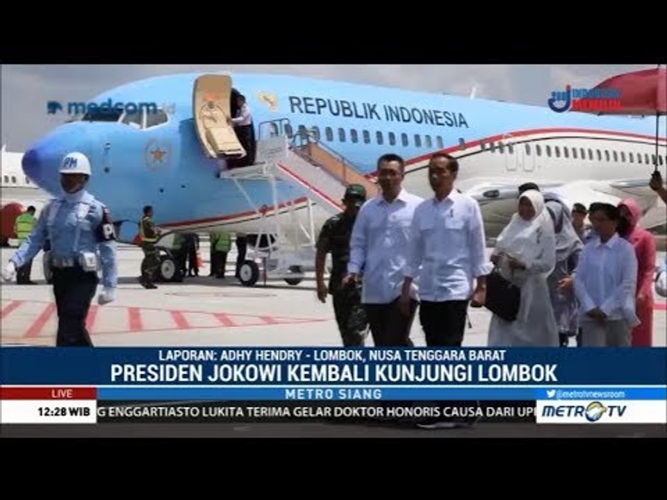 Jokowi Kunjungi NTB Pantau Pencairan Dana Rehabilitasi Lombok