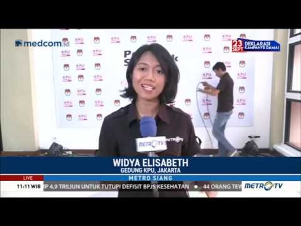 Pengundian Nomor Urut Capres-Cawapres : KPU Batasi Massa Pendukung