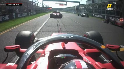 كاد أن يتعرض لنيران صديقة.. شاهد لحظة انطلاق سائق فيراري