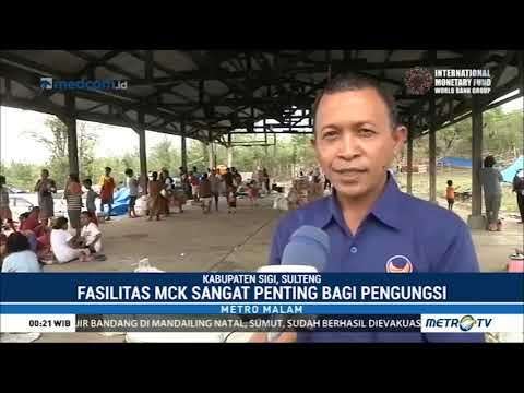 NasDem Bangun MCK di Pengungsian Korban Bencana Sulteng