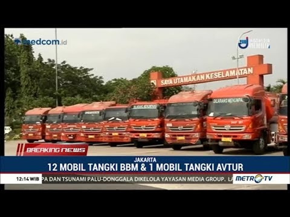 12 Mobil Tangki BBM Dikirim Pertamina Ke Sulteng