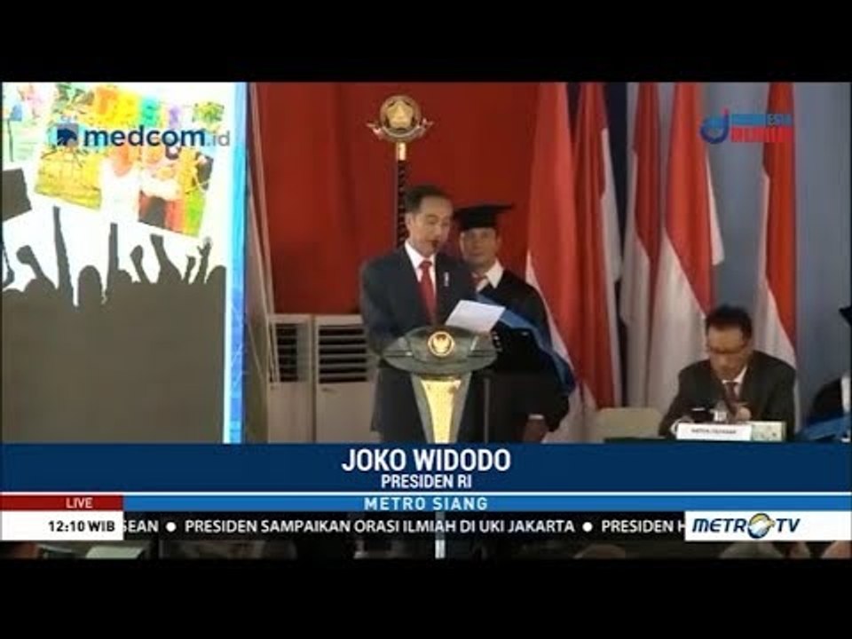Pidato Presiden Jokowi di Sidang Terbuka Dies Natalis UKI ke-65