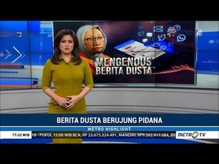 Berita Dusta Berujung Pidana