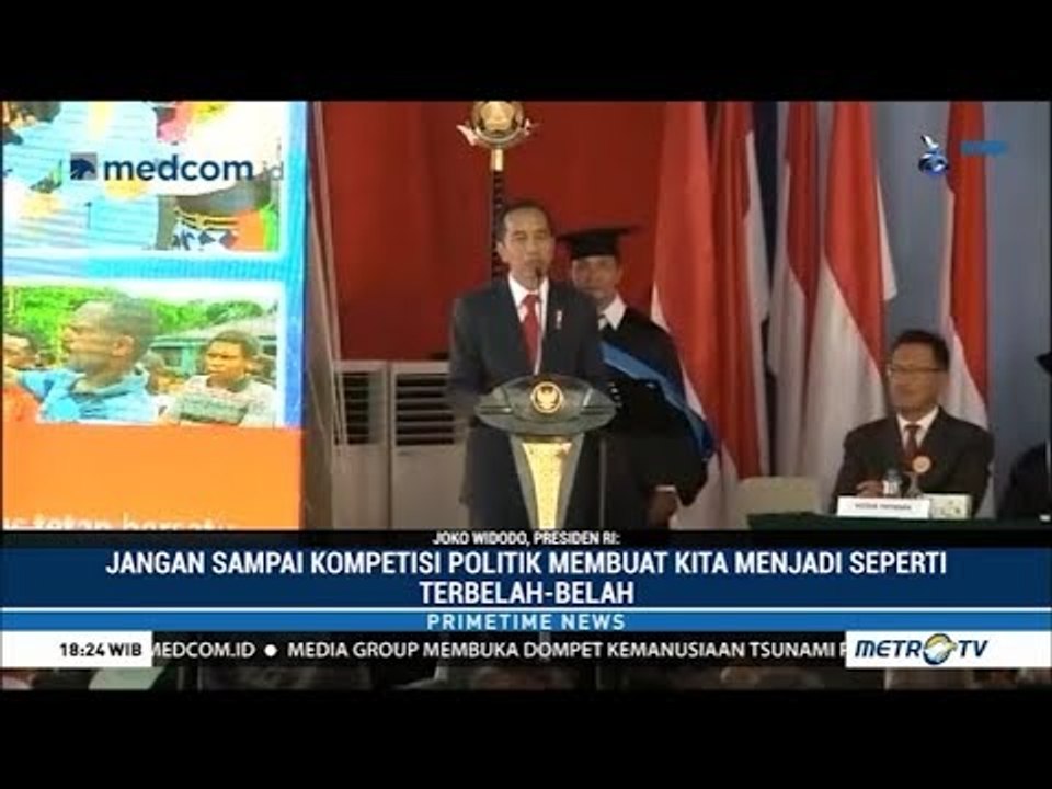 Pidato Jokowi di UKI: Pemilu 2019 Jangan Memecah Belah