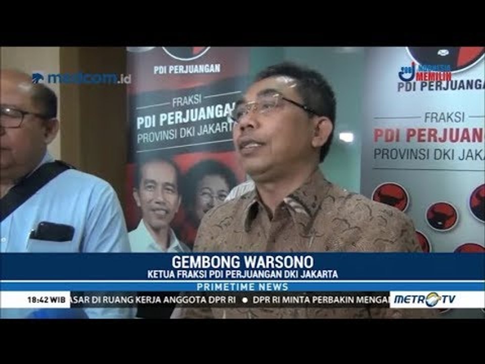 Ini Kritik PDIP Soal Kinerja Satu Tahun Anies-Sandi