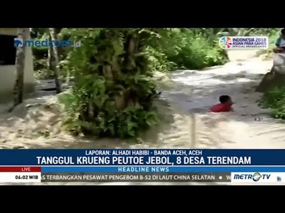 Tanggul Jebol, 8 Desa Di Aceh Utara Terendam Banjir
