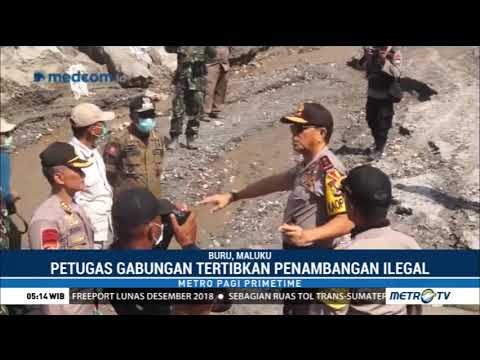 Tambang Emas Ilegal di Gunung Botak Maluku Ditertibkan Aparat
