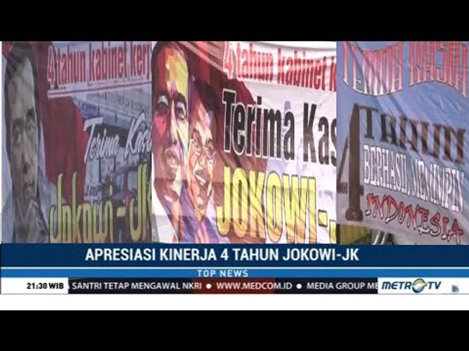 Ekspresi Terima Kasih Warga atas Kinerja Empat Tahun Jokowi-JK