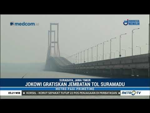 Jokowi Gratiskan Tol Suramadu