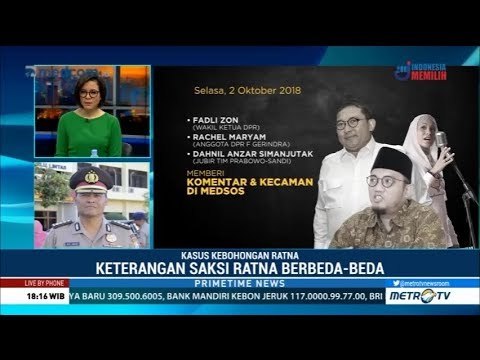 Tiga Saksi Kasus Hoaks Ratna Sarumpaet Bakal Dikonfrontasi