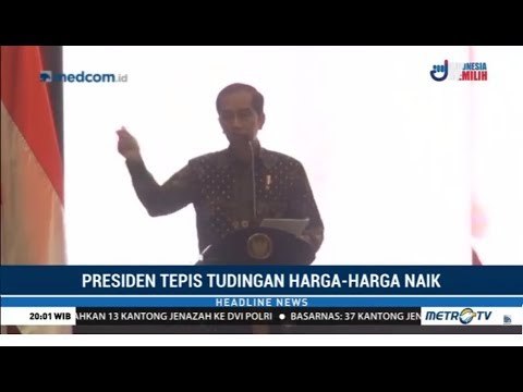 Sentilan Keras Jokowi kepada yang Menuding Harga Bahan Pokok Naik