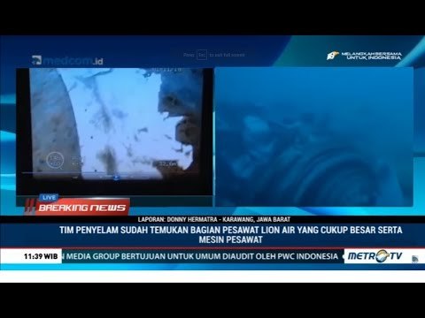 Jumat Siang Tim SAR Temukan Puing Besar Pesawat dan Mesin Lion Air JT610