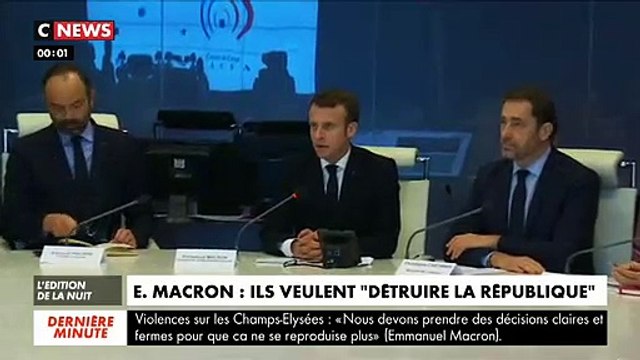 Rentré précipitamment du ski, Emmanuel Macron exprime sa colère cette nuit contre les violences : Ils veulent détruire la République et nous allons prendre des décisions fortes !