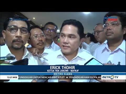 Erick Thohir Resmikan Posko Tim Kampanye Daerah Jawa Timur