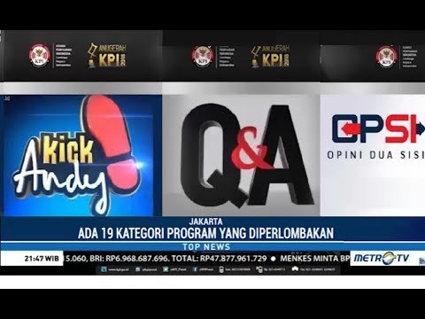 Tiga Program Metro TV Masuk Nominasi Anugerah KPI 2018