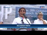 Menlu & Menteri KKP Ikut Bersih-Bersih Pantai Kuta