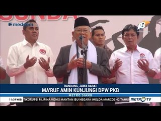 Ma'ruf Amin Sapa Warga Bandung