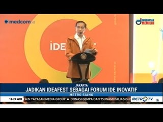 Berpakaian Kekinian, Jokowi Bicara Film Star Trek Saat Buka Ideafest 2018