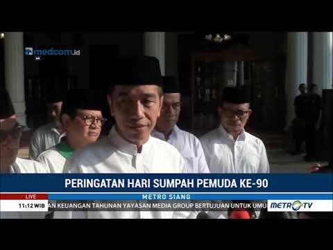 Peringati Sumpah Pemuda, Jokowi Ajak Para Pemuda untuk Bersatu