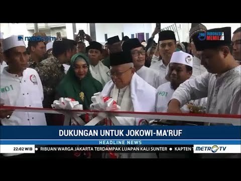 Ma'ruf Amin Resmikan Posko Relawan Rakyat Bersama Ulama Banten