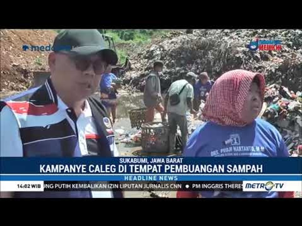 Caleg NasDem Blusukan ke Tempat Pembuangan Sampah