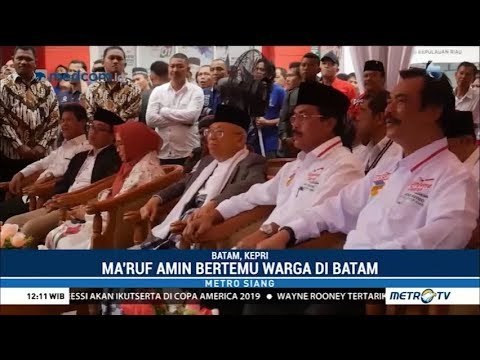 Ma'ruf Amin Temui Warga Batam, Sandiaga Kunjungi Pasar di Sleman