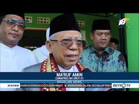 Ma'ruf Amin Kunjungi Pesantren Modern NU di Tanggamus