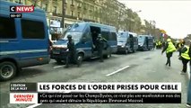 Les images d'un policier qui se fait lyncher et sauvé in-extremis sur les Champs-Elysées révoltent les internautes