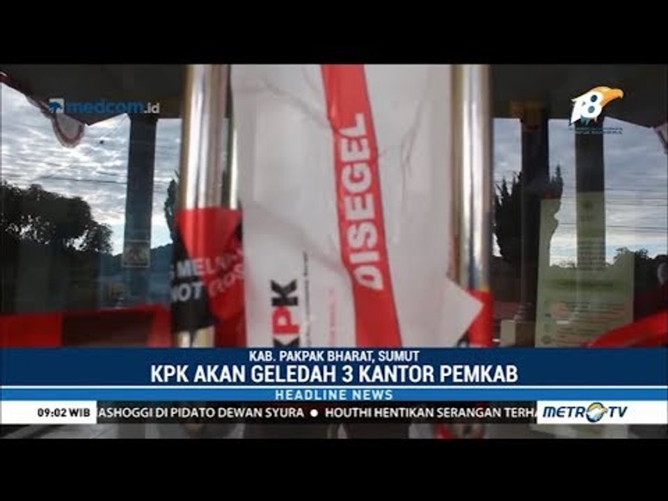 Suasana Tiga Kantor Pemkab Pakpak Bharat yang Disegel KPK